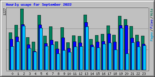 Hourly usage for September 2022